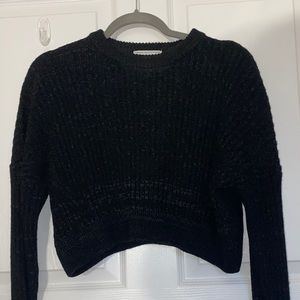 Urban Outfitters Black Cropped Sweater